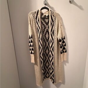 Saltwater LUXE Cream and Black Cardigan